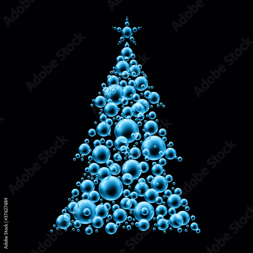 Illustration: bubble christmas tree bubble christmas tree