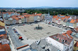 Central square of Ceske Budejovice, Czech Republic