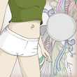 Beauty girl body with piercing