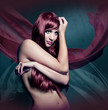 elegante Frau mit roten Haaren - Frisur/hairbeauty 18