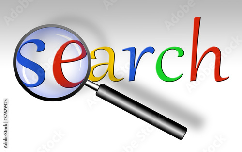Illustration: search - Lupe search - Lupe
