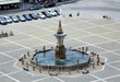 Fountain Samson in Ceske Budejovice, Czech Republic