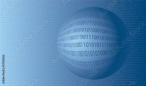 Vector: Vector background of binary numbers Vector background of binary numbers
