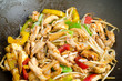Stir-fried vegetables with chicken
