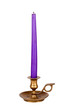 Candle in the old candlestick