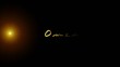 Text mit Licht - Omen