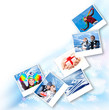 Winter photo collage