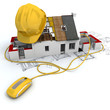 Construction site in yellow