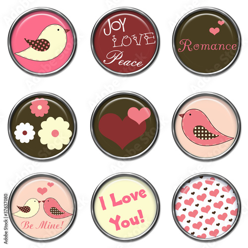 Illustration: Love Birds Set Love Birds Set