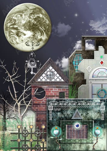 Illustration: VESPRO. ANGELUS. VESPRO. ANGELUS.