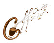 Coffee and music lettering