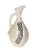 decorative clay vase on the white background decorative clay vase on the white background