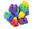 Foto: Juego de piezas de construcción. Juego de piezas de construcción.