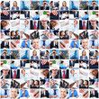 Collage of business people.