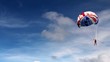 Parasailing, flying with parachute Parasailing, flying with parachute