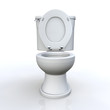 3D WC offen frontal