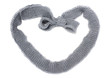 Knitted ribbon isolated