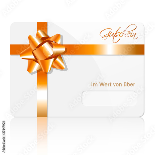 Vektor: Gutschein gold Gutschein gold