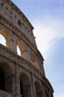 light shining through colosseum in rome light shining through colosseum in rome