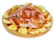 Ración de lacón con patatas.