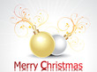 abstract christmas background with floral