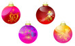 Romantic Christmas set of balls Romantic Christmas set of balls