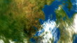 HD - Zoom in earth (to the clouds from space)