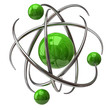 Digital illustration of atom