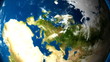 HD - Zoom out  earth (from clouds to the space)