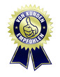 von kunden empfohlen button gold schleife