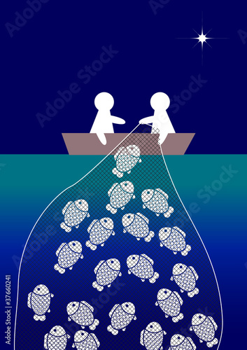 Illustration: fishermans fishermans