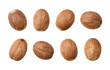 Nutmeg isolated on white