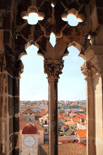 Photo: Trogir from window of cathedral tower, Croatia Trogir from window of cathedral tower, Croatia