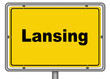 Ortsschild Lansing