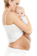 schwangere mit baby