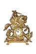 Antique bronze clock, minutes to twelve.