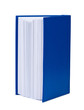 Hardcover book on white background.