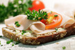 Vollkornbrot mit Putenbrust