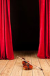 violin on stage theater