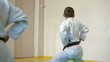 Kids  training martial arts