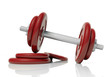 Red dumbbell