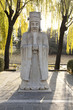 Statue Of A Chinese Emperor In The Sacred Way Of The Ming Tombs