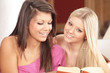 friends reading a book