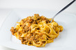 Traditional bolognese pasta