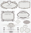 vector set: calligraphic design elements and page decoration