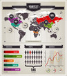 Vector set of infographics elements.