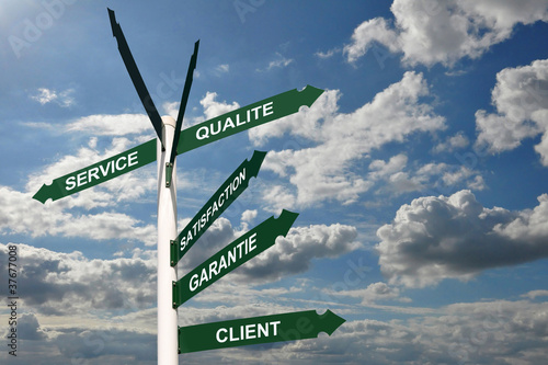 Photo: Panneaux service satisfaction client Panneaux service satisfaction client