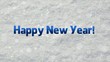 happy new year snow