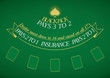 Blackjack table