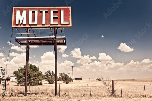 Foto: Old motel sign Old motel sign